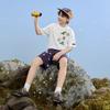 MQD Boys' Pure Cotton Cartoon Short-Sleeve T-Shirt