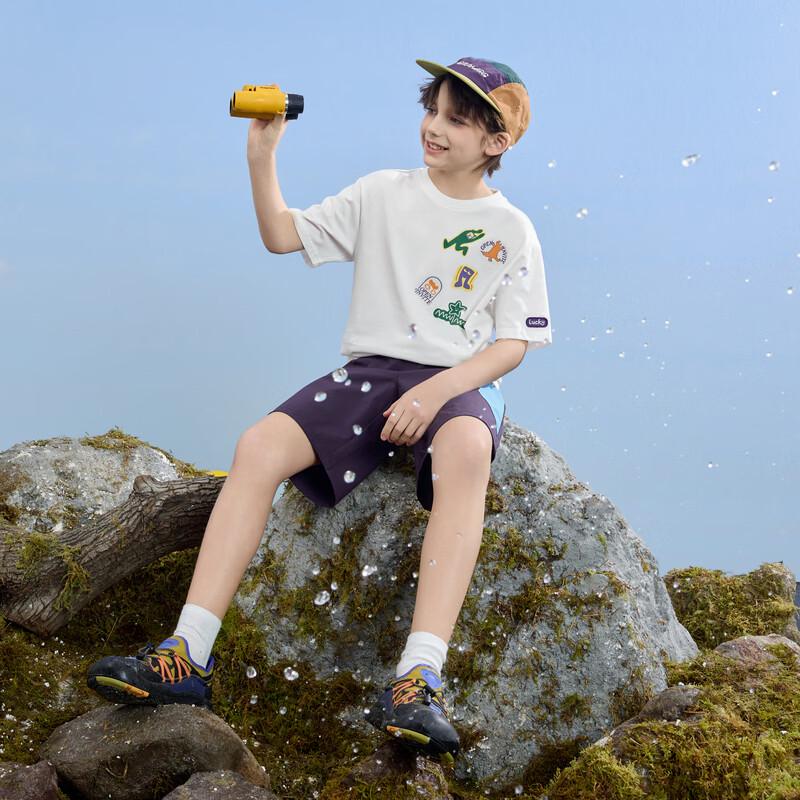 MQD Boys' Pure Cotton Cartoon Short-Sleeve T-Shirt