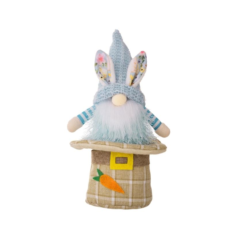 Easter Decorations Handmade Spring Easter Gnome Plush Doll Top Hat Bottom Easter Gift for Women Men Spring Ornaments
