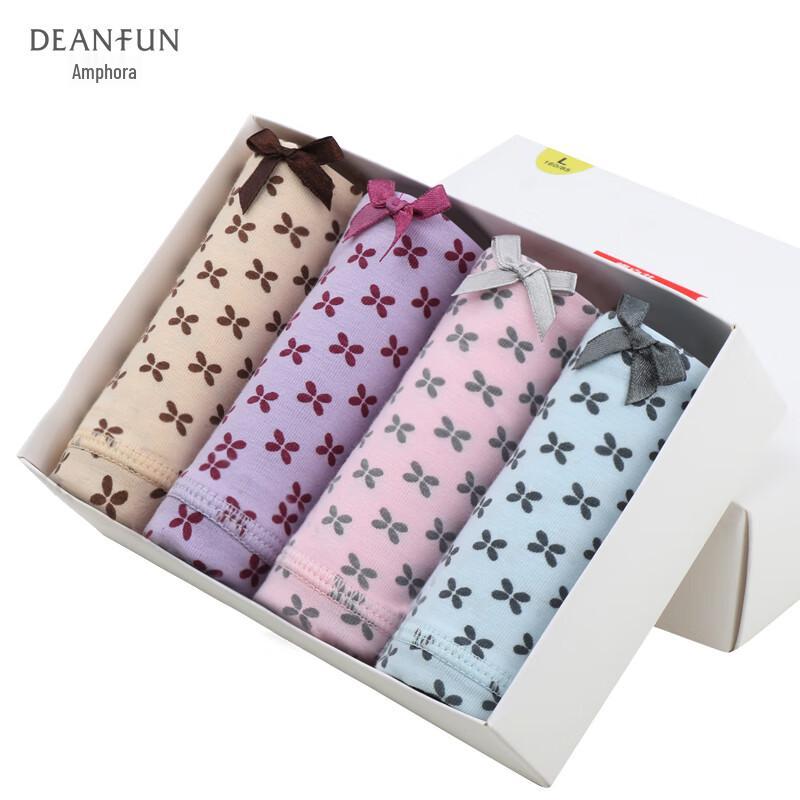 

Женское хлопковое корректирующее белье боксеры с высокой талией Die An Fen, 4 штуки L (160)