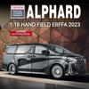 1/18 Scale Toyota Alphard MPV Large Size Alloy Car Model Diecast Metal Toy Vehicles Car Model Simulation Sound and Light Children Gift