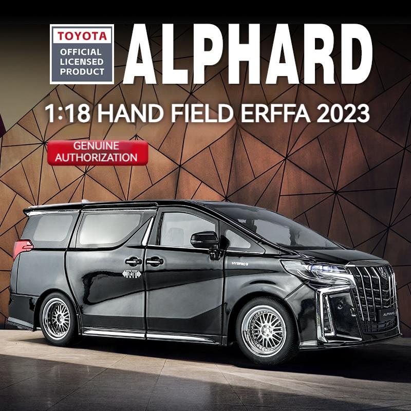 1/18 Scale Toyota Alphard MPV Large Size Alloy Car Model Diecast Metal Toy Vehicles Car Model Simulation Sound and Light Children Gift