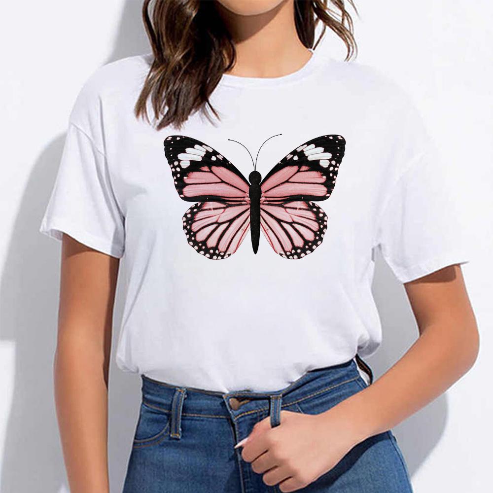 Women T Shirt Graphic Lady Clothes Fashion Flamingo Streetwear Simple Female T-Shirts White Casual Summer Ladies Tee T Shirt