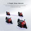 EJEAS 4PCS V4 Plus Motorcycle Helmet Intercom Bluetooth Headset Wireless Full Duplex Waterproof FM Radio Group Talking Interphon
