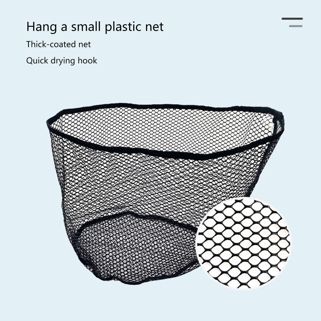 Quick Dry Fishing Net Pouch Coated Mesh Bag for Outdoor Enthusiasts Handcrafted Fishermen Net Pocket Large Capacity