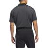 adidas Ottoman Polo Shirt Striped Three-Button Short Sleeve Men Tops Gray IU4364