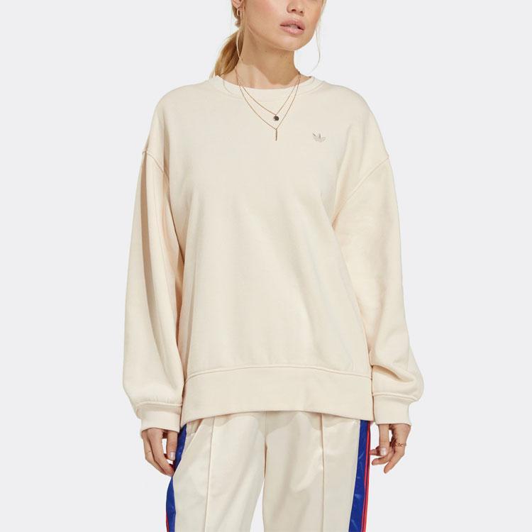 adidas Originals Premium Essentials Oversized Crewneck Sweatshirt Off White IC4977