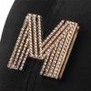 Letters Letter D Bling Rhinestones Women Baseball Cap Korean Style Sun Visor Adjustable Peaked Cap