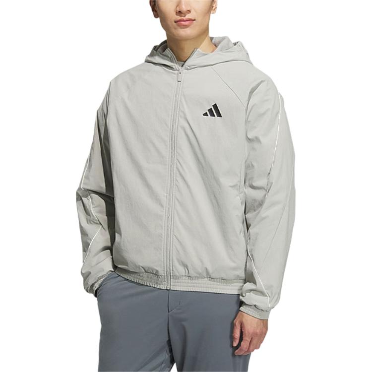 Adidas Comfortable Versatile Hooded Zipper Woven Long Sleeve Jacket Men Jacket KC2855
