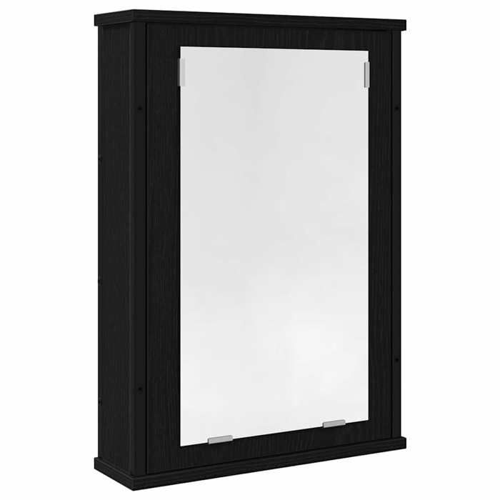 VidaXL Armoire à miroir de salle de bain chêne noir bois ingénierie, armoire de toilette avec miroir, armoire à miroir, 862231