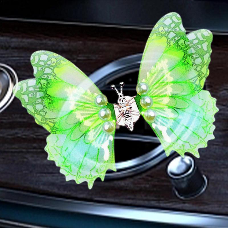 Car Vent Clip Diffuser Car Fragrance Diffuser & Oil Aromatherapy Stylish Butterfly-Shaped Decoration Long-Lasting Scent For Auto