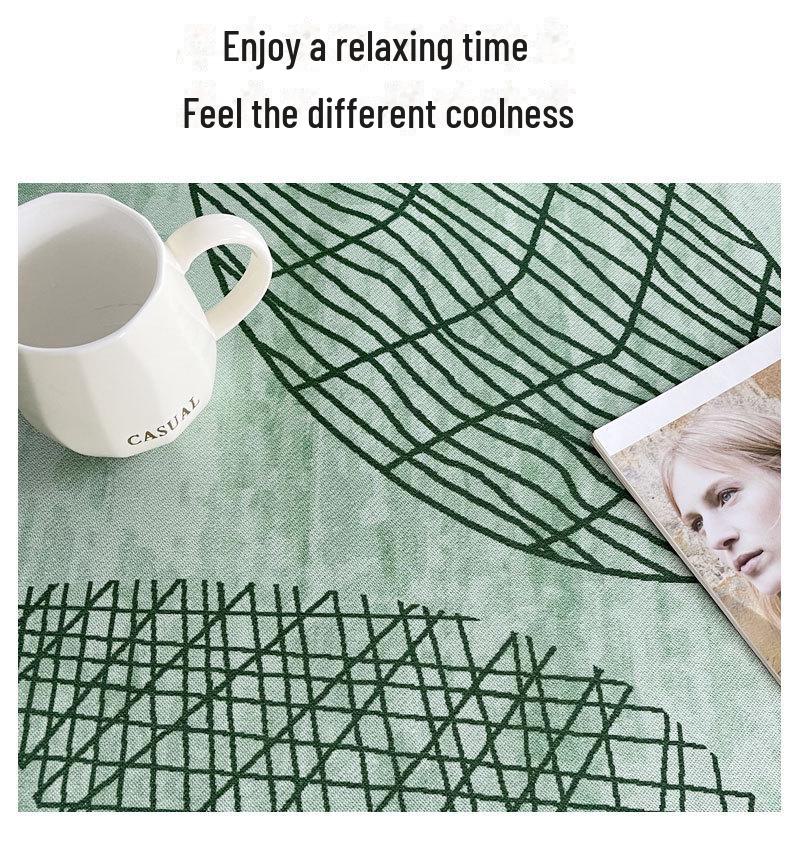 Oddychający dywan z lodowego jedwabiu: Nowoczesny dywan do salonu/sypialni, pochłaniający pot i stylowy na sofy i stoliki kawowe