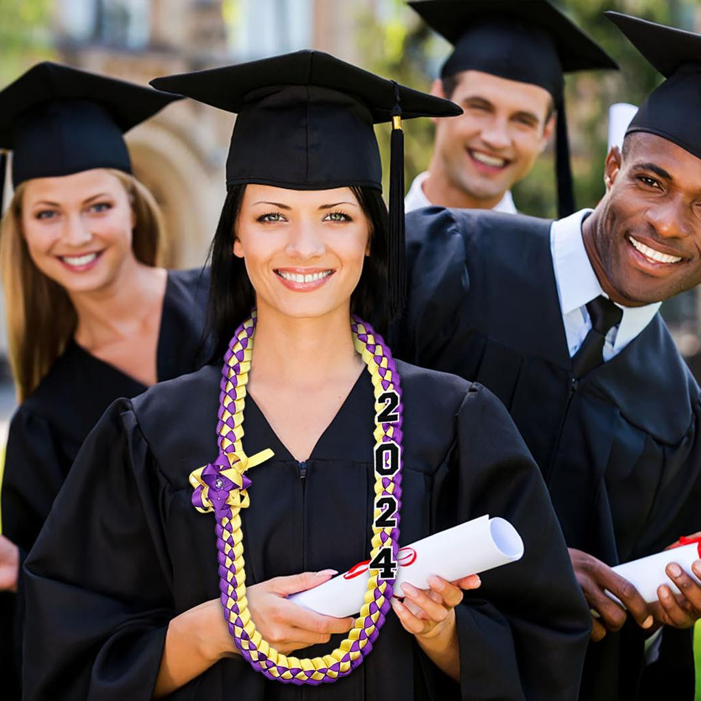 Graduation Ribbon Garland Collar Ribbon Multi Color Honor Rope Garland Bracelet Strap