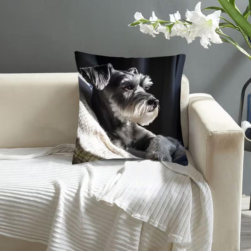 Niedlicher Tierprint Kissenbezug: 2D-Flachdruck, keine echte Stickerei, Nachtsofa Nachtsofa-Kissen