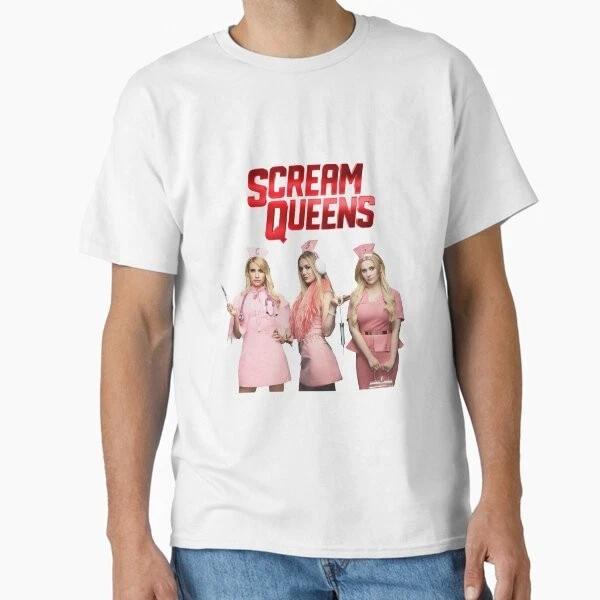 Scream Queens Classic Tshirt Made In Usaaus Tshirt S2xl S