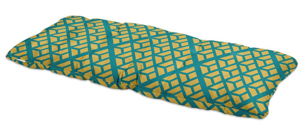 Vargottam Printed Outdoor  Bench  Cushion  Lounger Water Resistant Lounger  Bench  Seat Garden Furniture Patio Front Porch Decor and Outdoor