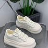 High-value Thick-soled White Shoes for Women's 2025 Autumn New Versatile Popular Big-head Sports Heightening Casual Shoes