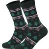 Men's Autumn and Winter New Christmas Elk Christmas Tree Snowflake Wavy Ethnic Wind Warm Sweat Absorbing Deodorant Socks
