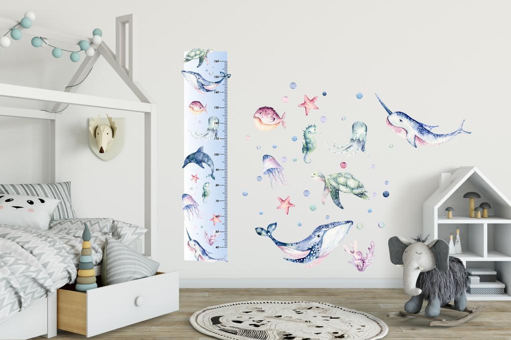 Height Chart Sticker - Ocean