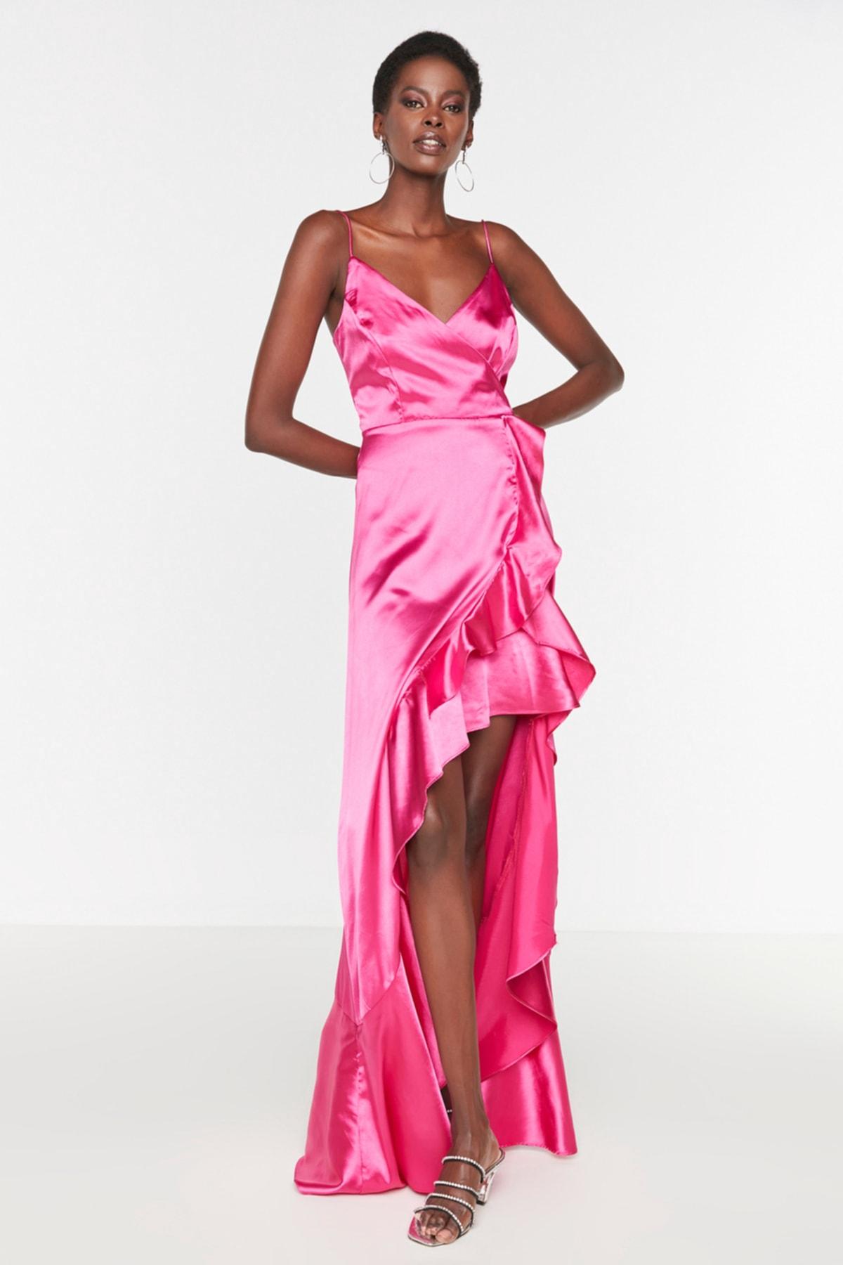 

Детальное вечернее платье и выпускное платье Sax Volan TPRSS20AE0198..