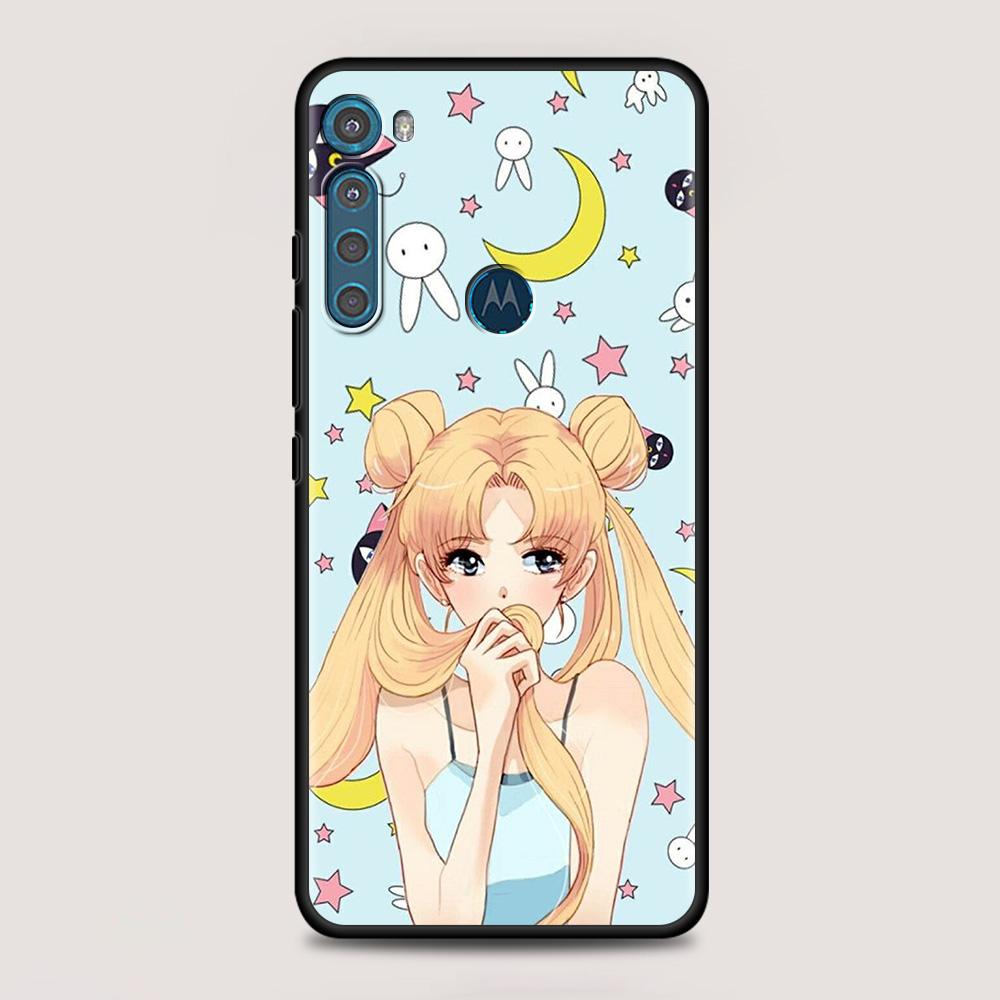 Anime Girl Magic Girl For MOTOROLA One Fusion Case for Moto G10 G9 G8 Plus Play Power One G20 G30 G40 G50 G60 Edge20 Phone Shell