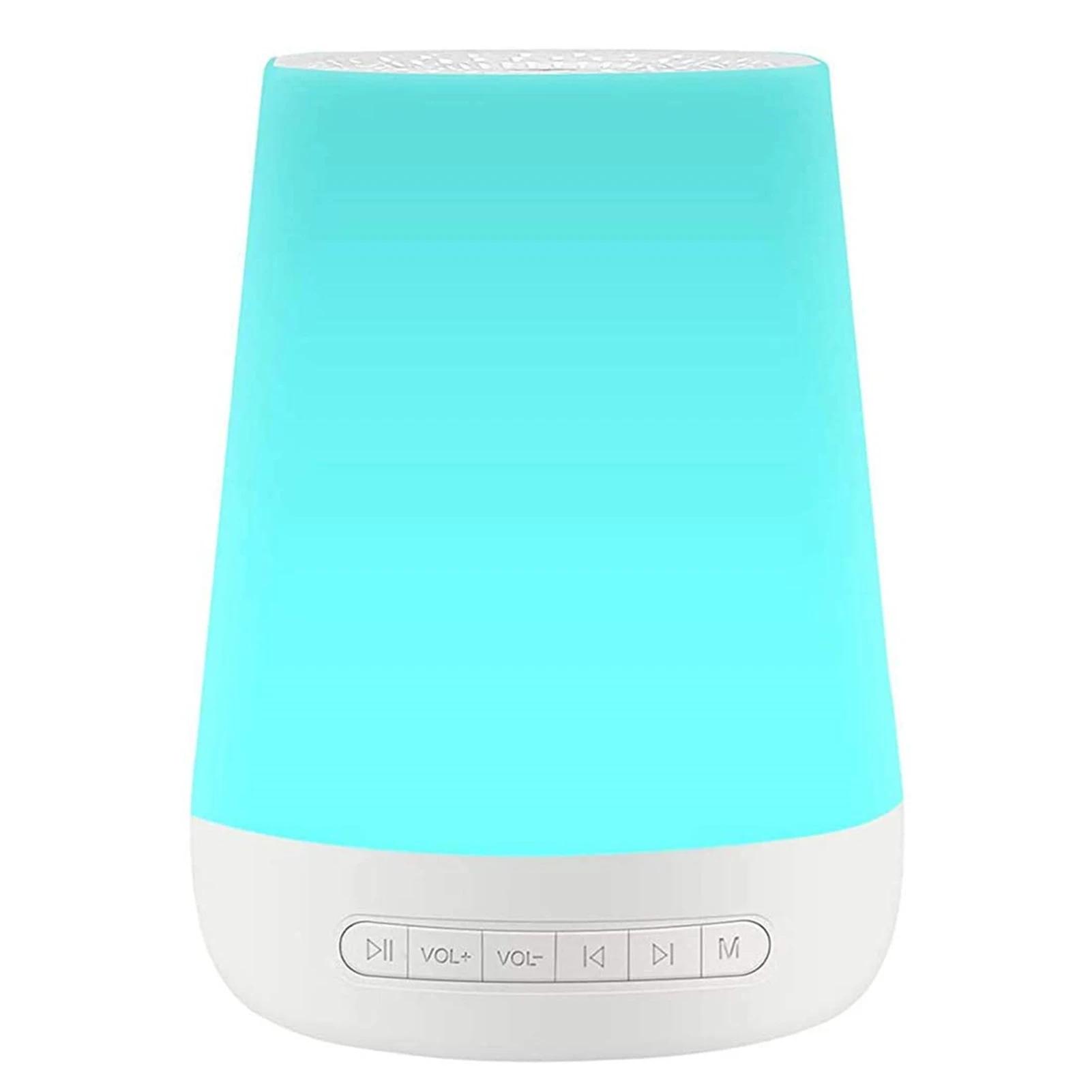White Noise Sound Machine Baby Sleep Sound Machine Colorful Night Lights 28 Soothing Sounds Night Light New Year Christmas Gift