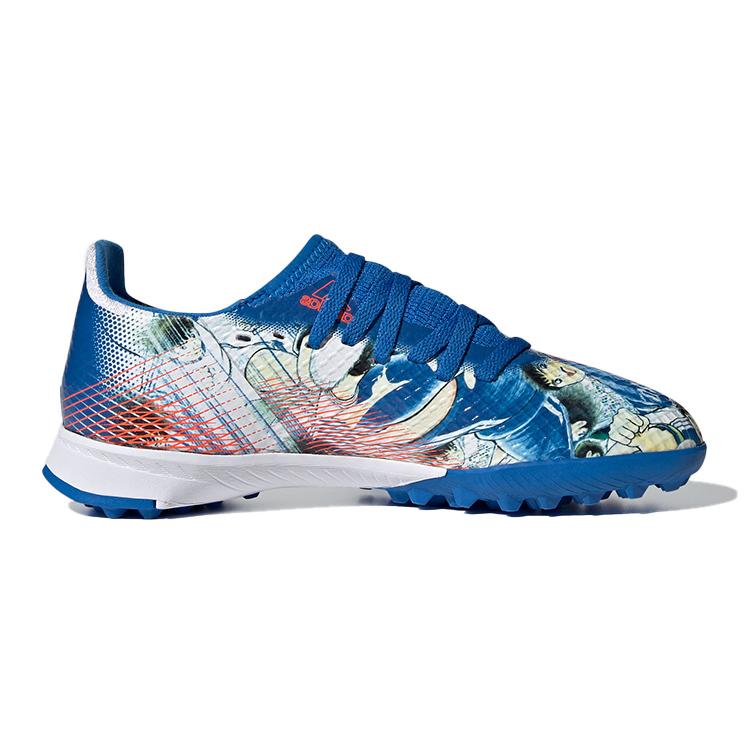 adidas X GHOSTED Mesh Breathable Low Top Kids' Soccer Shoes Blue White Kids' FW5838