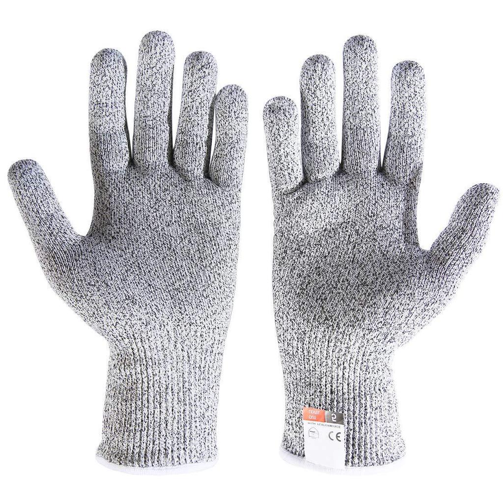 Level 5 Cut-Resistant HPPE Gloves for Kitchen, Woodworking, Slaughtering