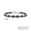 Trendy Men's Chain Bracelets,Black White Splicing Handmade Chain Wristband,New Minimalist Jewelry Gify