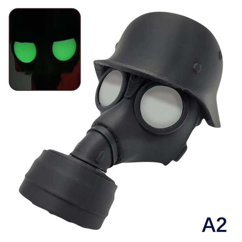 Luminous Trailer Hitch Cover With Steel Helmet And Gas Mask Glow In The Dark 3D Printed Trailer Hitch Ball Cover Dust Plug