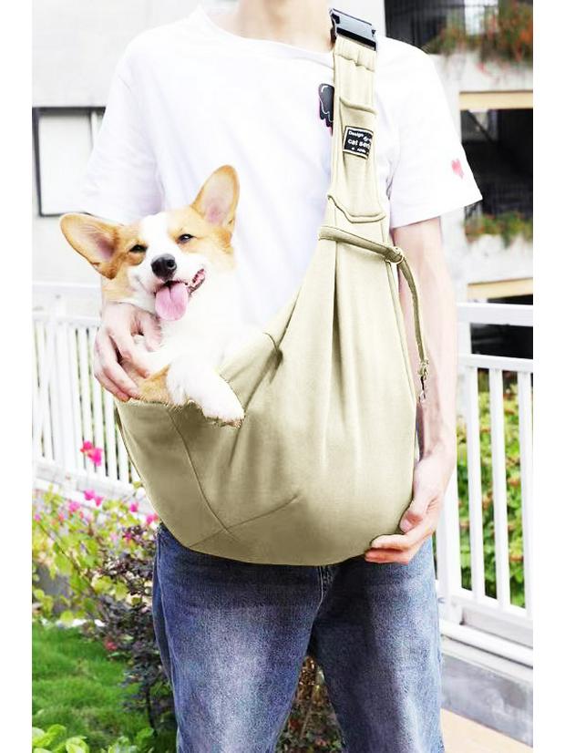 Sac à dos bandoulière pliable pour animaux de compagnie - Portable, Grande capacité pour chats