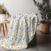 Floral Printed Soft Fleece Blanket Cute Small Throw Blanket for Kids Baby Girls Gift