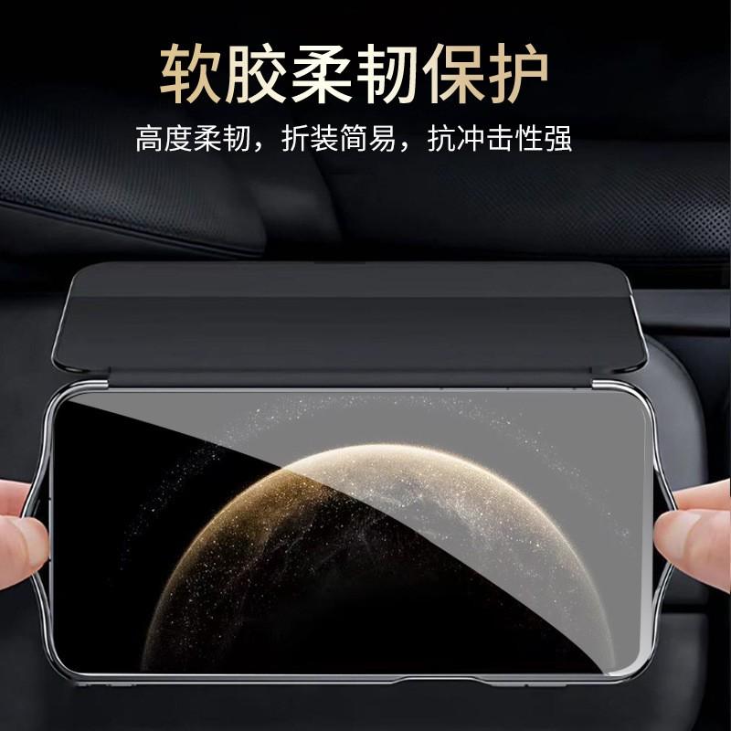 Magnetic Flip Case With Smart Window Mate 70 Pro Full Coverage Shockproof Genuine Leather Business Style