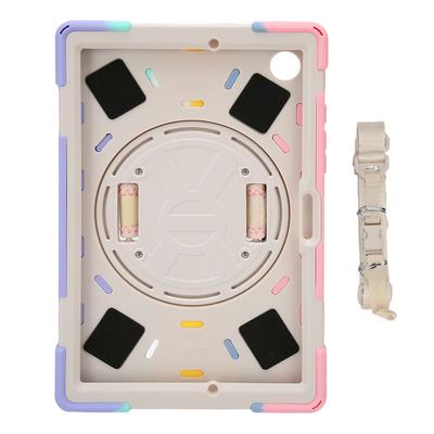 Rugged Tablet Case Shockproof Tablet Cover with Hand Strap Stand Shoulder Strap for Galaxy A8 2022