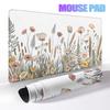 Retro Flower Desk Mat Pc Gaming XXL Mouse Pad Large Mousepad PC Setup Tablepad Office Accessories HD Priting Extended Mousemat