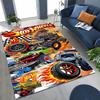 Tappeto Tappetino Decorativo per Tappeto da Arte per Auto da Corsa Giocattolo Hot Wheels a Fumetti per Camera da Letto Soggiorno Divano Casa Zerbino, Tappetino per Pavimento Grande Antiscivolo