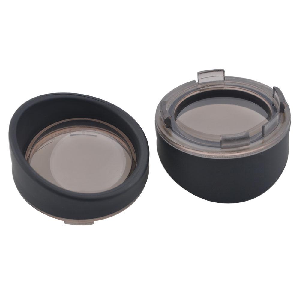 Motorcycle Turn Signal Light Bezels Lens Cover Visor Trim Rings Part For Harley Touring FLHR FXRT Sportster XL Dyna Softail FLHX