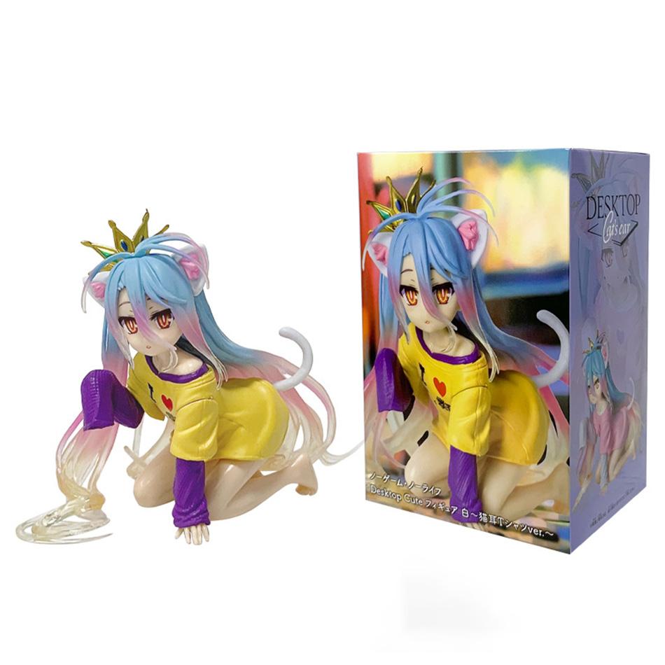 In Stock  Anime NGNL No Game No Life White " Shiro PVC Model Action Figures Model Collection Ornament Toy Holiday Gift