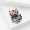 Cute Alloy Enamel Owl Brooch Niche Ladies Suit Cardigan Corsage Ornament Pin