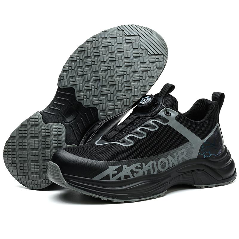 

Легкая защитная обувь для мужчин Противоскользящая Рабочая Неразрушимая обувь Защита от проколов Рабочие кроссовки Стальной подносок Рабочие ботинки 40 чёрный