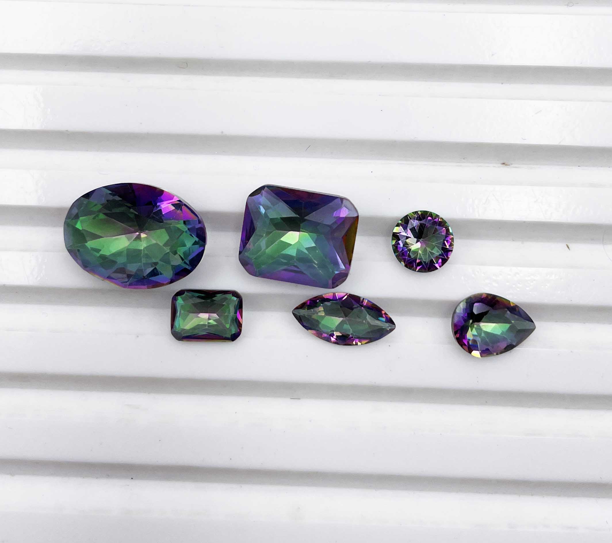 Natural Mystic Quartz Mix Shape Cut Loose Gemstone Lot 70-74 Pcs 100 CT For Jewelry Making зелёный