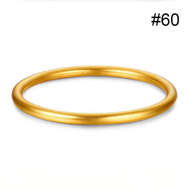 Fashionable Bracelet For Women Round Minimalist Elegant Gold Color Bangle Luxury Accessories Popular Jewelry