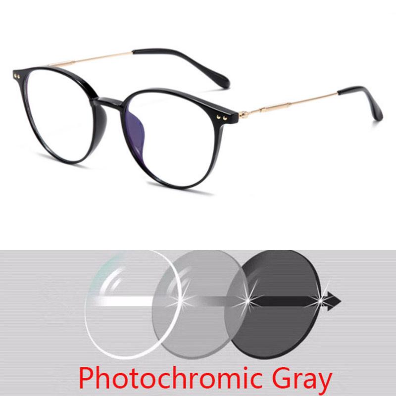 Round Rivet Frame Prescription Spectacles Myopia -0.5 To -6.0  Super Light Hyperopia +0.5 To +6.0