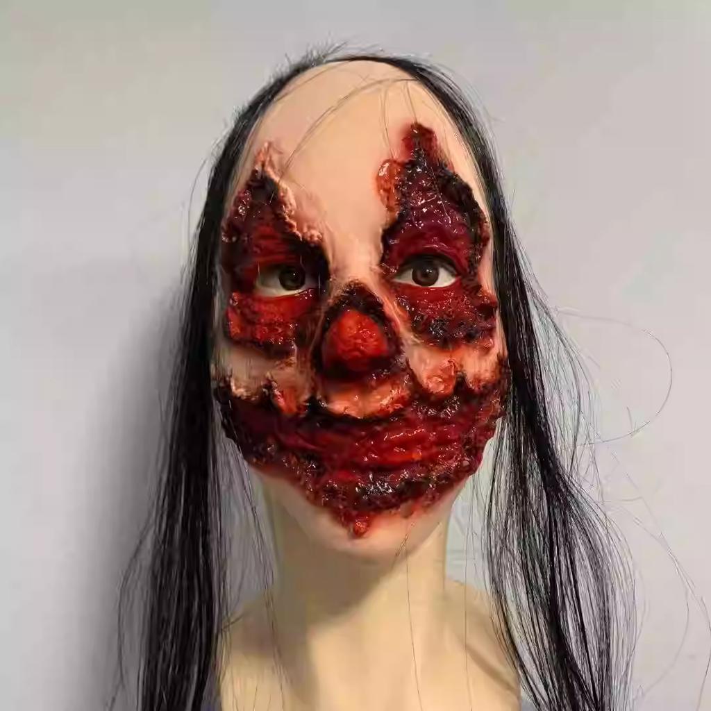 Halloween horror mask Halloween Scary and Funny Ghost House Decoration Props cosplay Sadao Pen Demon Headgear