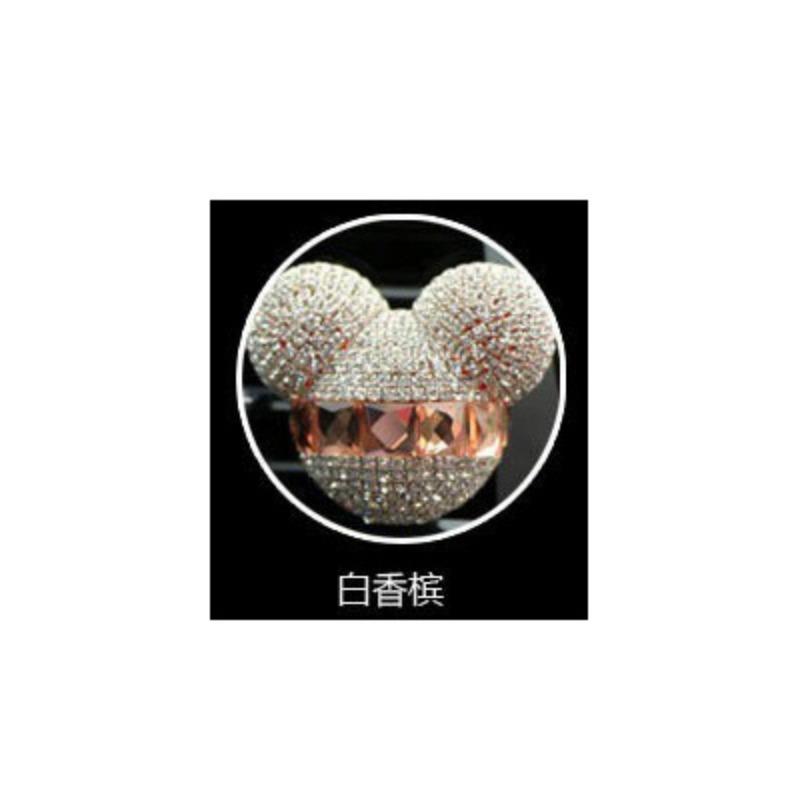 Rhinestone Mickey Car Air Vent Aromatherapy Clip Diamond Inlaid Car Air Conditioner Outlet Decoration