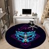 1pc Gundam Series Office Round Area Rug, Indoor Mat Suitable For Office, Under Office Chairs Bedroom Living Room Home Decor, Room Deco