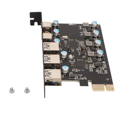 PCI Express-Adapterkarte USB3.1 High Speed 5 Gbit/s 5 Ports Externer PCIe-Netzwerkadapter für Windows