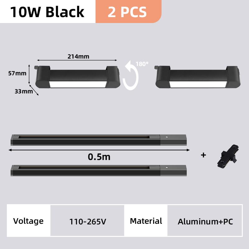 New Track Lights Aluminum Ceiling Track Light Floodlight Lamp 110-220V Light Track Rail  Indoor Life Clothing Store Home Decor