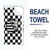 Santos FC Print Beach Towel, Large Soft Quick Dry Towel for Beach Camping Swimming