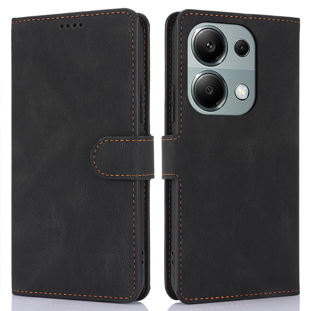 For Xiaomi Redmi Note 13 Pro 4G/Poco M6 Pro 4G Case Magnetic Clasp Card Holder Stand Phone Shell